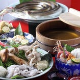 旬の食材を堪能いただける各種コースをご用意しております