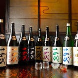 コースのオプションで15種の厳選日本酒が飲み放題！