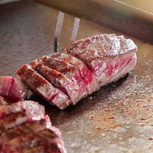 【沖縄県産和牛】珍しいモモ肉をステーキで『黒毛和牛モモステーキコース（120g）』
