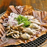 魚介の朴葉焼き