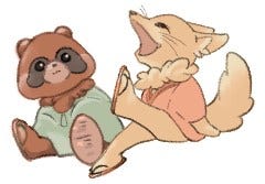 きつねとたぬき