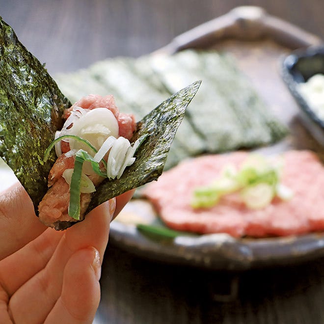 【定番居酒屋メニュー】ネギトロおつまみは海苔に巻いて♪