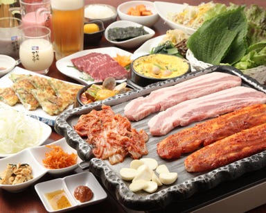 生サムギョプサル食べ放題×焼肉 招待～チョデ～ 新宿店 コースの画像