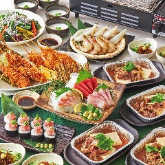 【大漁】本鮪入り刺身盛合せや和牛肉豆冨等8品+飲み放題付5000円