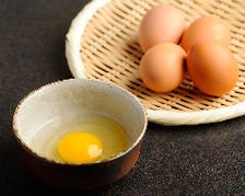 長野県から取り寄せた平場飼いの卵