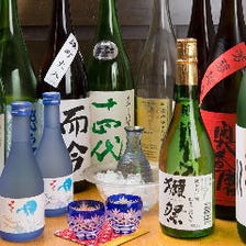 希少な銘柄も豊富な焼酎・日本酒！
