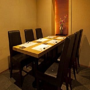テーブル席・完全個室（壁・扉あり）・6名様まで