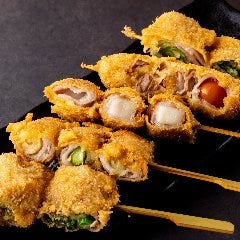 野菜肉巻き揚げ串５点盛り合わせ