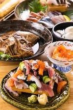贅沢コース！【飲放題付き6000円コース】名物「のっけ寿司」や「旬魚の煮付け」が食べられる！