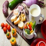 季節のオーガニック野菜とチーズフォンデュセット