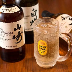 ハイボール好きの方へ!ハイはもちろん山崎や知多も取り揃え