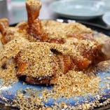 鶏モモ肉の1本焼きガーリックパウダー