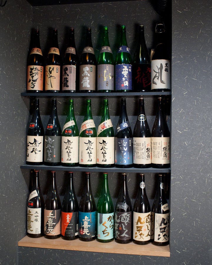 全国各地の日本酒が堪能できるコース