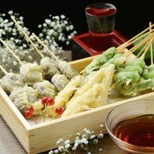 季節の天ぷら五種盛り合わせ