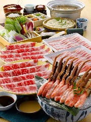 【お得な宴会プラン】飲み放題付◆しゃぶしゃぶお替り自由コース※6,688円（税込）⇒6,000円（税込）