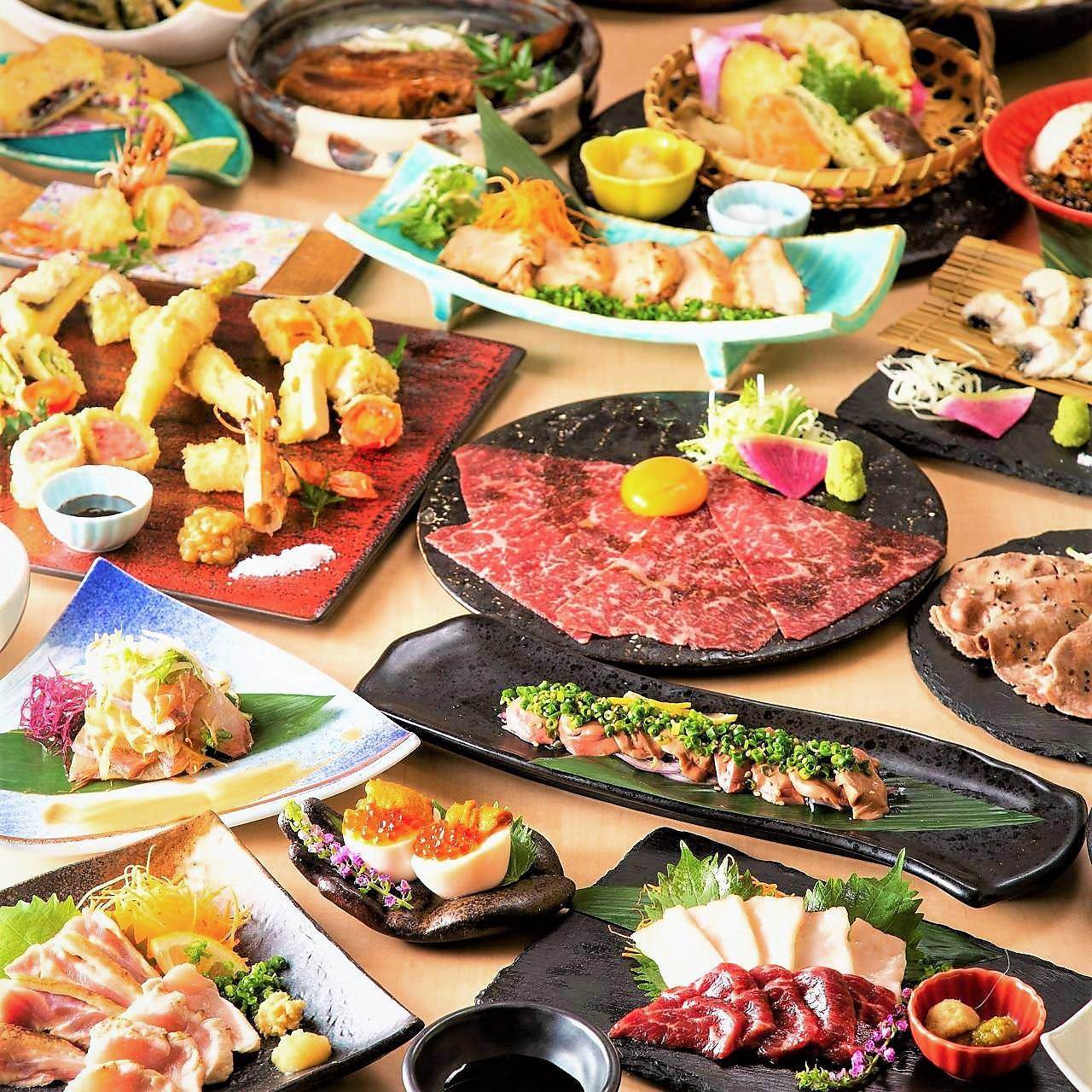 九州の厳選素材を使った絶品料理の数々は格別の美味しさです。