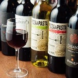 ポリッツアではPIZZA&PASTAに合う専用ワインが目白押し！