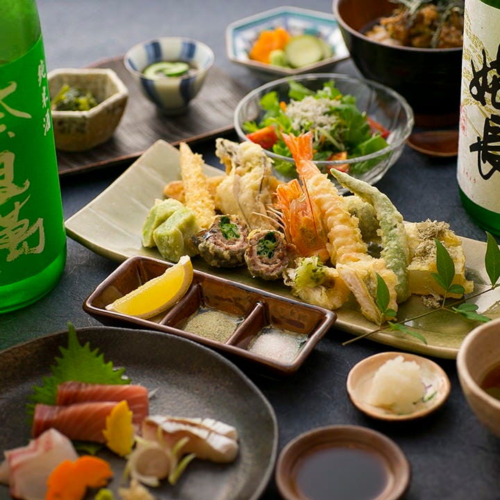 季節を彩る新鮮素材の天ぷらを満喫