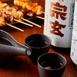 タレ/塩それぞれの焼鳥に合う日本酒を厳選仕入れでご提案