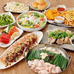 国産牛もつ鍋の「満喫コース」4,000円（税込）