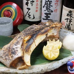 銀座 独楽_ブリかまは、備長炭に限ると店長。