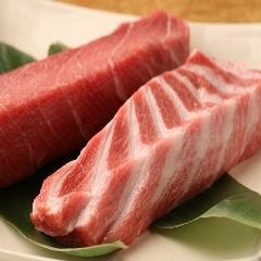 銀座 独楽_生本マグロ【中トロ・赤身】