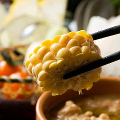銀座 独楽_時期により珍しい直送野菜も