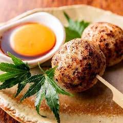 銀座 独楽_手作り月見つくね