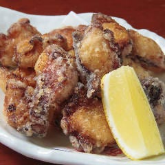 銀座 独楽_つくば鶏もも 塩麹唐揚げ