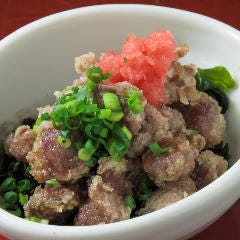 銀座 独楽_つくば鶏砂肝 唐揚げポン酢
