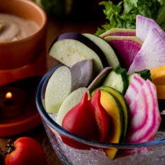 銀座 独楽_有機野菜たちのバーニャカウダー