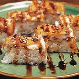 天ぷら穴子の押し寿司