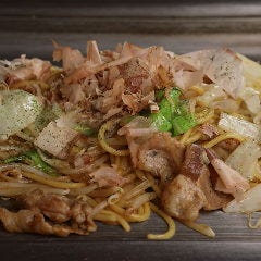 焼きそばは、米粉の生?を使用。やきそばもグルテンフリー！