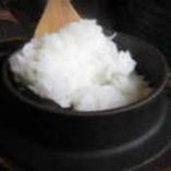 菊池米の『銀シャリ』ご注文後ひと釜ずつ丁寧に炊き上げます。