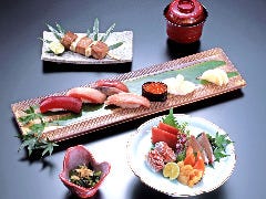 にぎり鮨と刺身のセット　潮騒　Shiosai