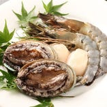 海鮮焼き（エビ・帆立・白身魚）