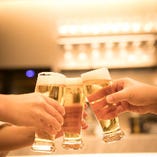 ご宴会には飲み放題付ビアプランのご利用がおすすめ！