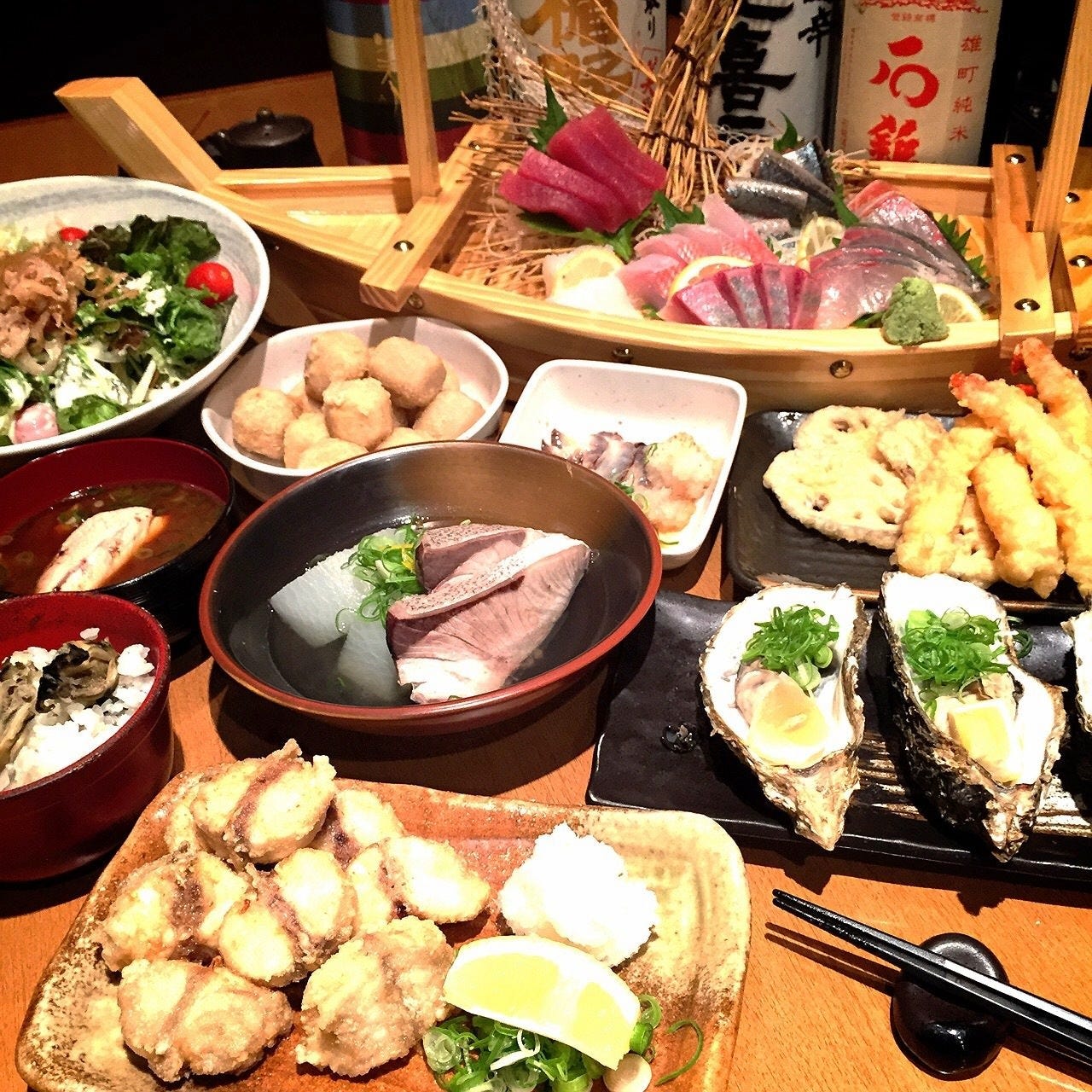 海鮮屋台 おくまん 堂山店 梅田 大阪駅 魚料理 ぐるなび
