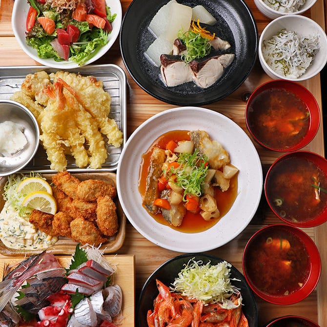 海鮮屋台 おくまん 堂山店 梅田 大阪駅 魚料理 ぐるなび
