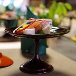 湖魚、一級品の近江牛、とれたての地野菜で彩る季節の味