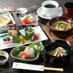 【昼限定】大津百町ランチ 全7品｜月替わりミニ懐石。お造り、季節ご飯、炊き合わせなどをご用意いたします