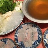 【夏季のみ】鱧しゃぶコース 全6品｜関西の夏の風物詩。しゃぶしゃぶで鱧を満喫
