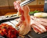 韓国食堂チャンの【サムギョプサル】肉厚で食べ応えあります！