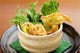 湯葉と京水菜・山菜の京風サラダ