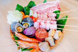 道の駅 よしうみ いきいき館 メニュー 海鮮七輪bbq ぐるなび