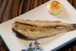 氷下魚(コマイ)の干物焼き