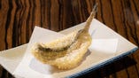 氷下魚(コマイ)の天ぷら