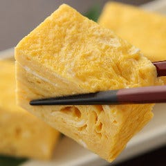 注文を受けてから焼く「自家製厚焼き玉子」は当店の隠れた名物。