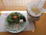 桜鯛と鎌倉野菜のしゃぶしゃぶ