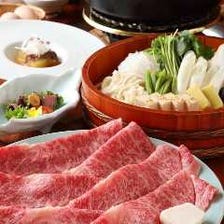 【おすすめランチ】松阪牛すき焼き食べ比べコース・6,800円